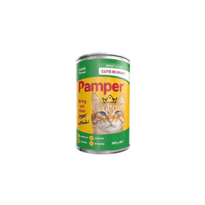 Pamper Chunks In Gravy Lamb Wet Cat Food 385g - Petworld