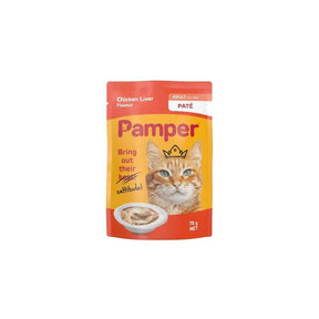 Pamper Pate Chicken Liver Wet Cat Food 75g - Petworld