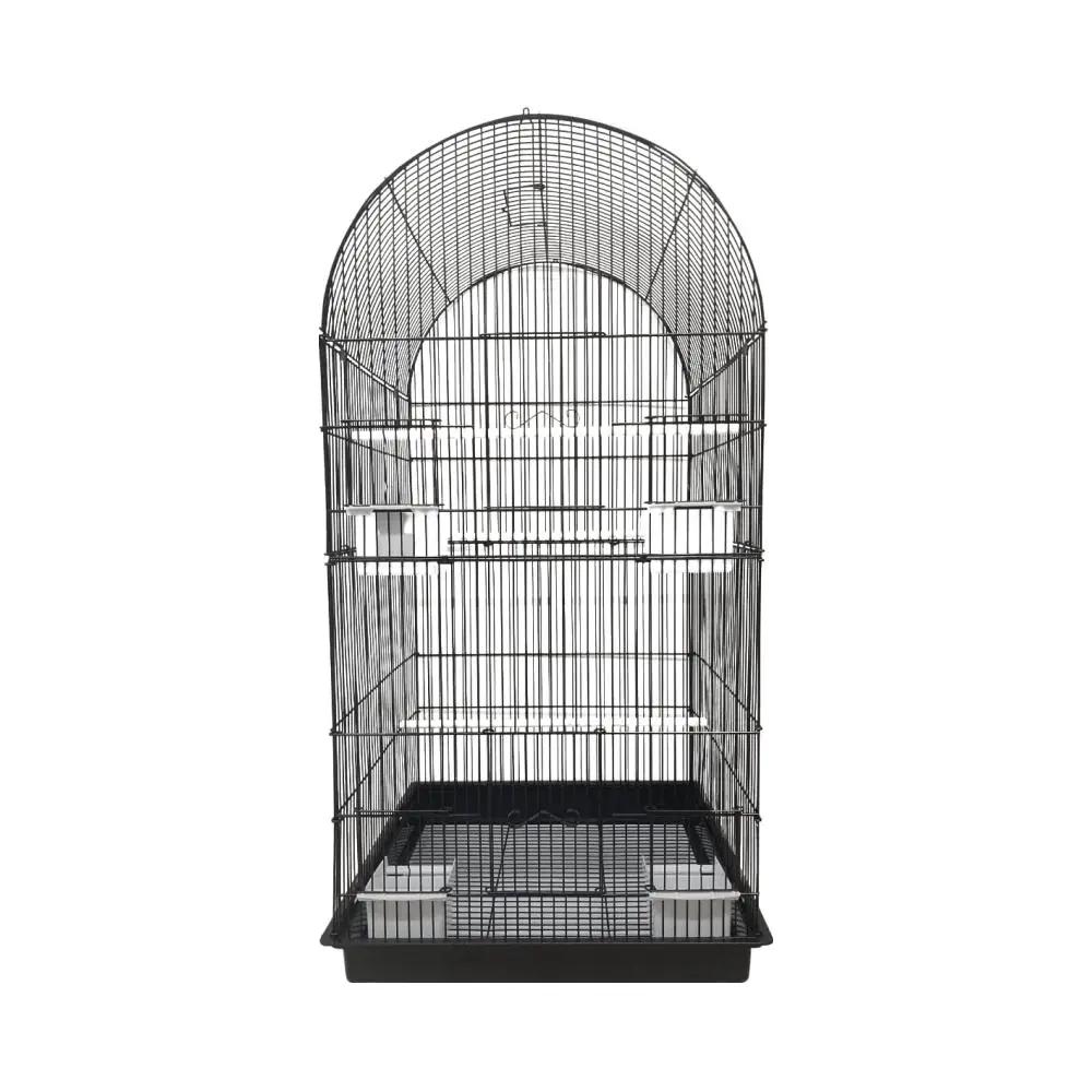 Pet Products High Large Round Top Black Bird Cage (40x40x88cm)