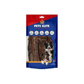 Pets Elite Jerky Flats Black Large Dog Treat 25 Pieces - Petworld