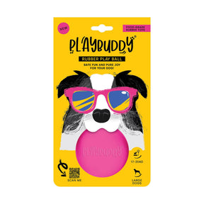 Playbuddy Ball Large Pink Dog Toy - Petworld