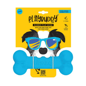Playbuddy Bone Large Blue Dog Toy - Petworld