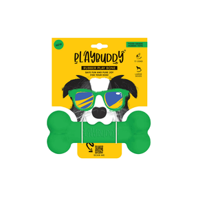 Playbuddy Bone Large Green Dog Toy - Petworld