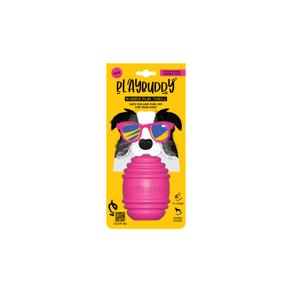 Playbuddy Thrill Large Pink Dog Toy