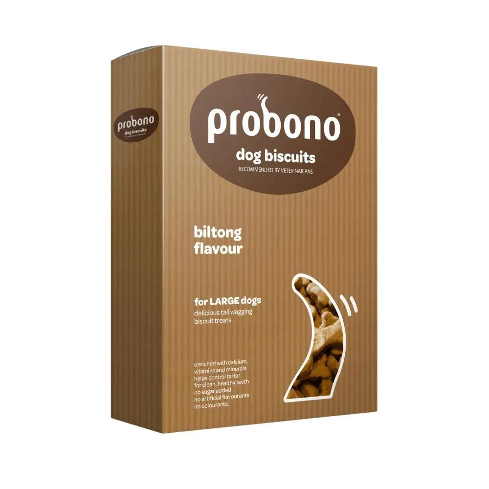 Probono For Large Dogs Biltong Flavour Biscuits 1kg