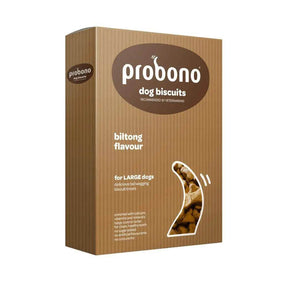 Probono For Large Dogs Biltong Flavour Biscuits 1kg - Petworld