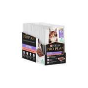 Purina Pro Plan Kitten Salmon in Gravy Wet Cat Food 12 x 85g Box - Petworld