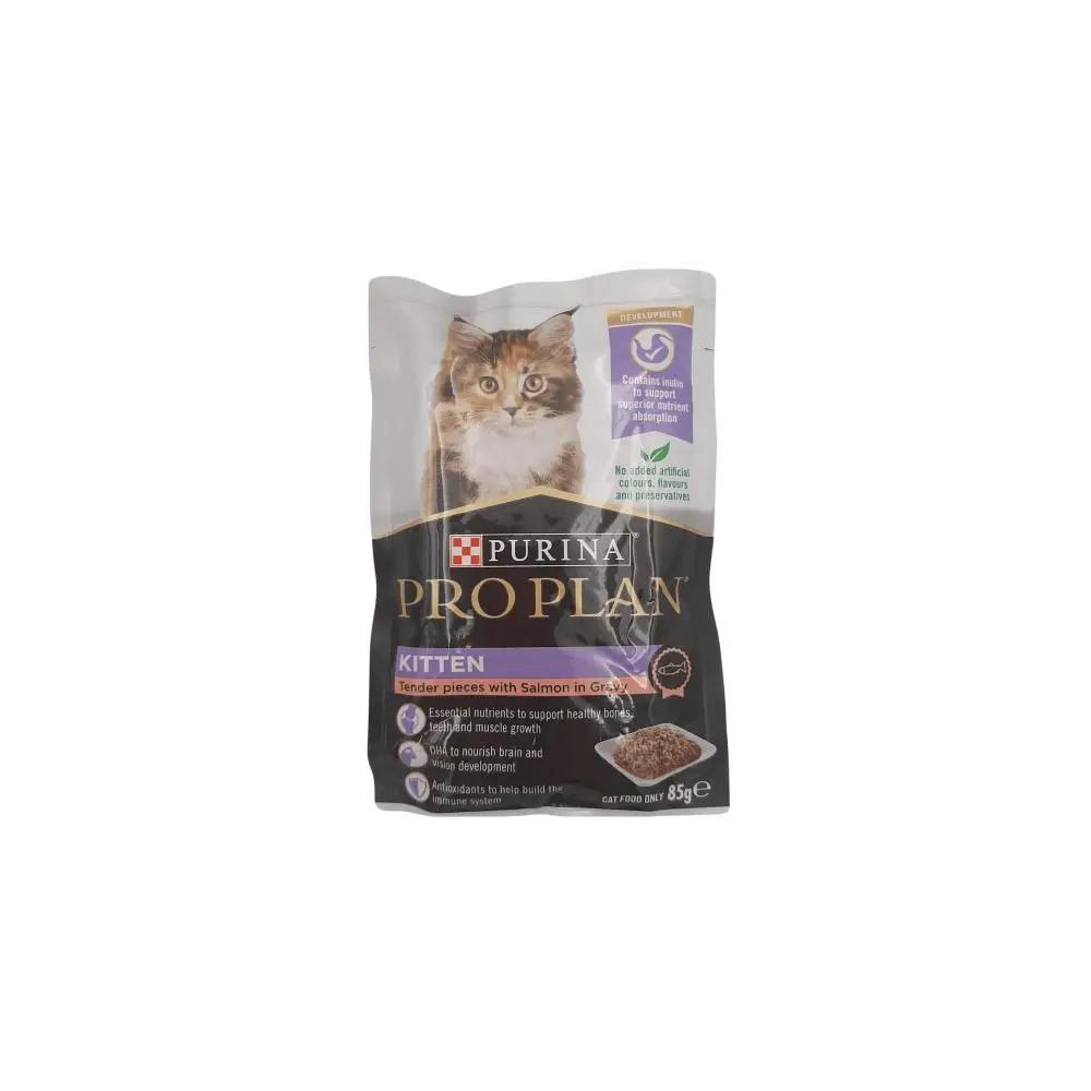 Purina Pro Plan Kitten Salmon in Gravy Wet Cat Food Single Pouch