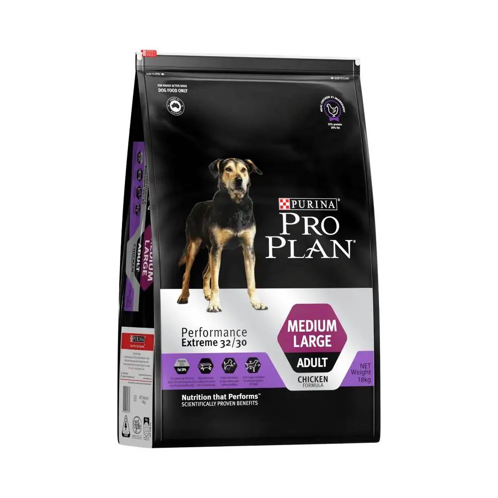 Purina Pro Plan Performance Extreme Adult Medium-Large Breed Chicken Dry Dog Food 18kg