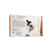Revolution Brown (5.1 to 10kg) Dogs Tick & Flea Treatment Pack of 3 - Petworld