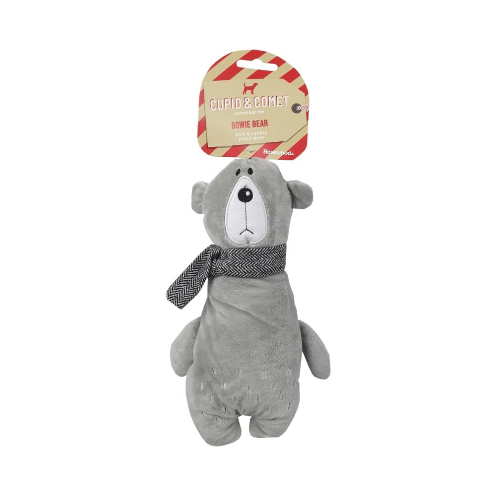 Rosewood Christmas Bowie Bear Dog Toy 33X19cm