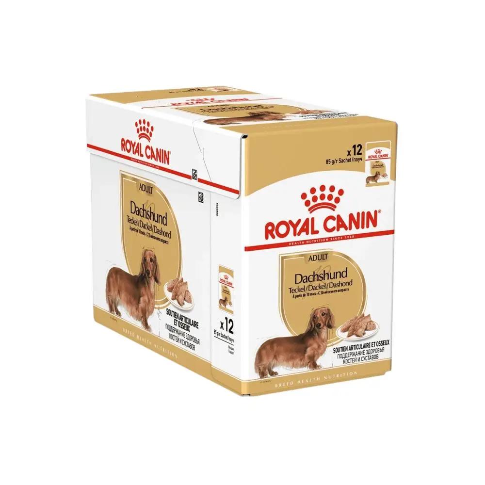 Royal Canin Breed Health Nutrition Dachshund Adult Wet Dog Food 85g Pack of 12