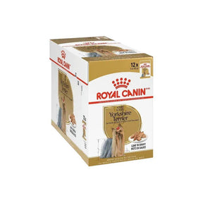 Royal Canin Breed Health Nutrition Yorkshire Adult Wet Dog Food 85g Pack of 12 - Petworld