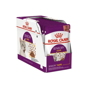 Royal Canin Sensory Taste in Gravy Wet Cat Food 85g Pack of 12 - Petworld