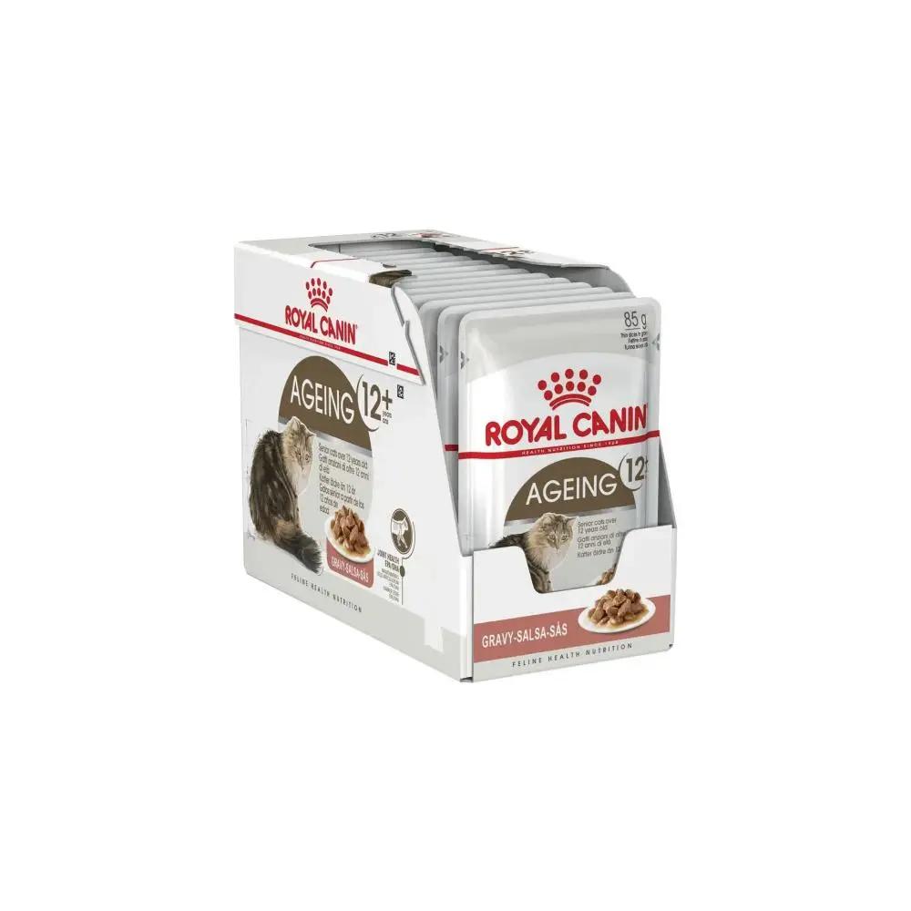 Royal Canin Feline Health Nutrition Ageing 12+ Wet Cat Food 85g Pack of 12