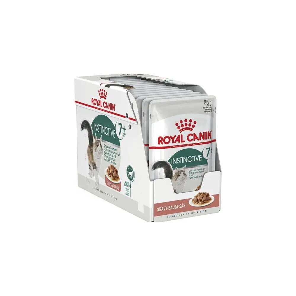 Royal Canin Feline Health Nutrition Instinctive 7+ Wet Cat Food 85g Pack of 12