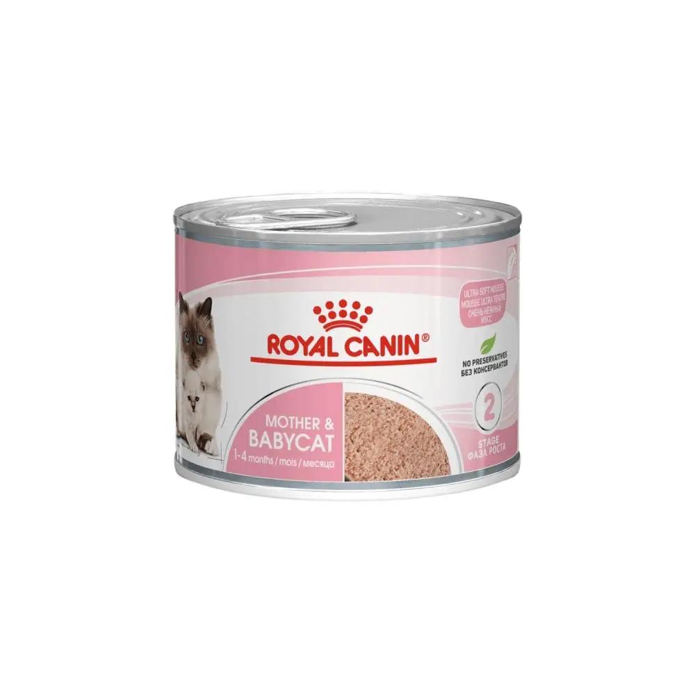 Royal Canin Feline Nutrition Mother & Babycat Mousse Wet Cat Food 195g