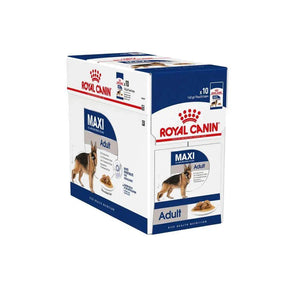 Royal Canin Size Health Nutrition Maxi Adult Wet Dog Food 140g Pack of 10 - Petworld