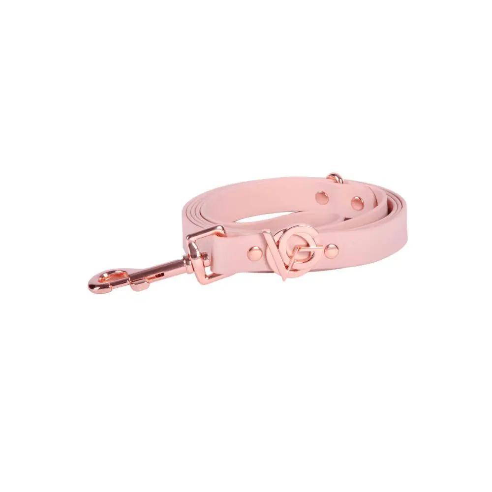 Valgray Splash Proof Dog Leash Blush & Rose Gold Medium to XLarge 140cm x 2.0cm x 0.25cm