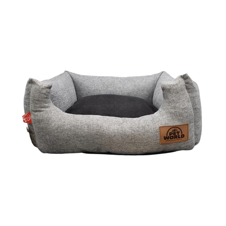 Petworld Wagit Upholstery Grey Dog Bed