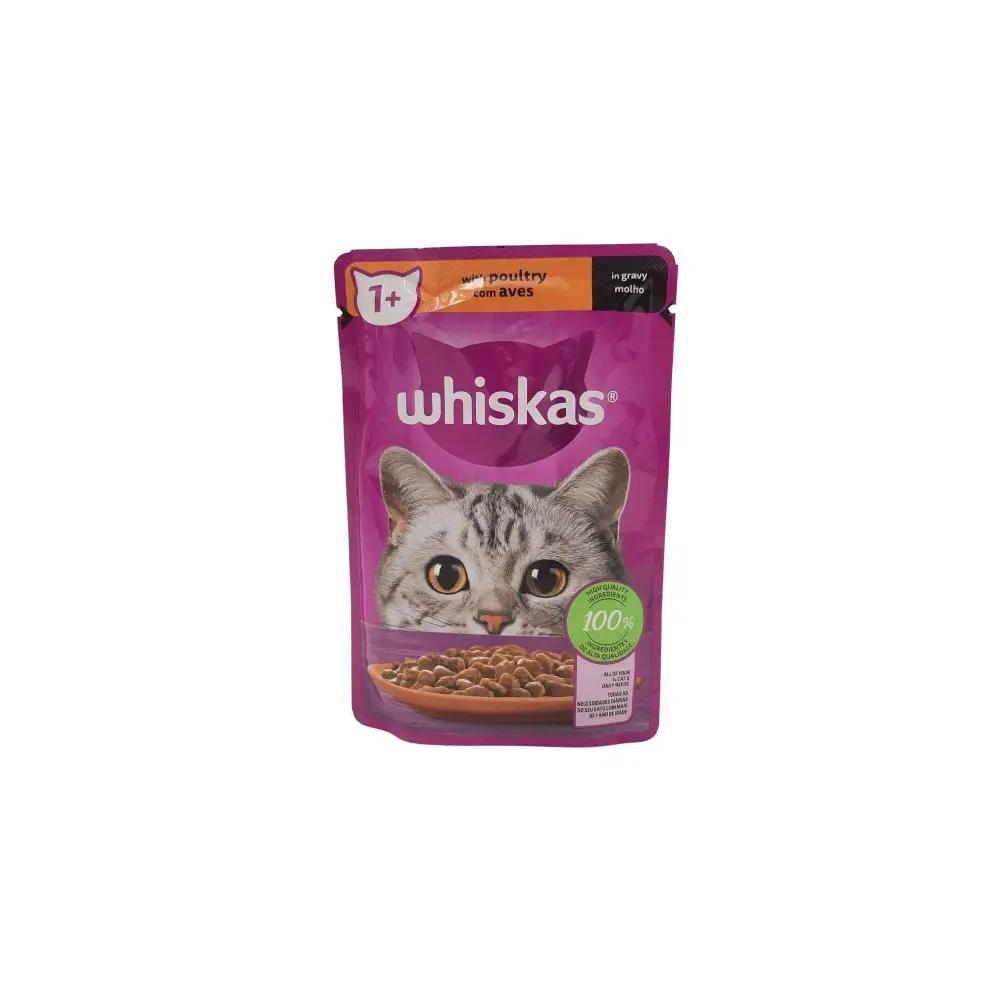 Whiskas Adult Poultry In Gravy Wet Cat Food 85g