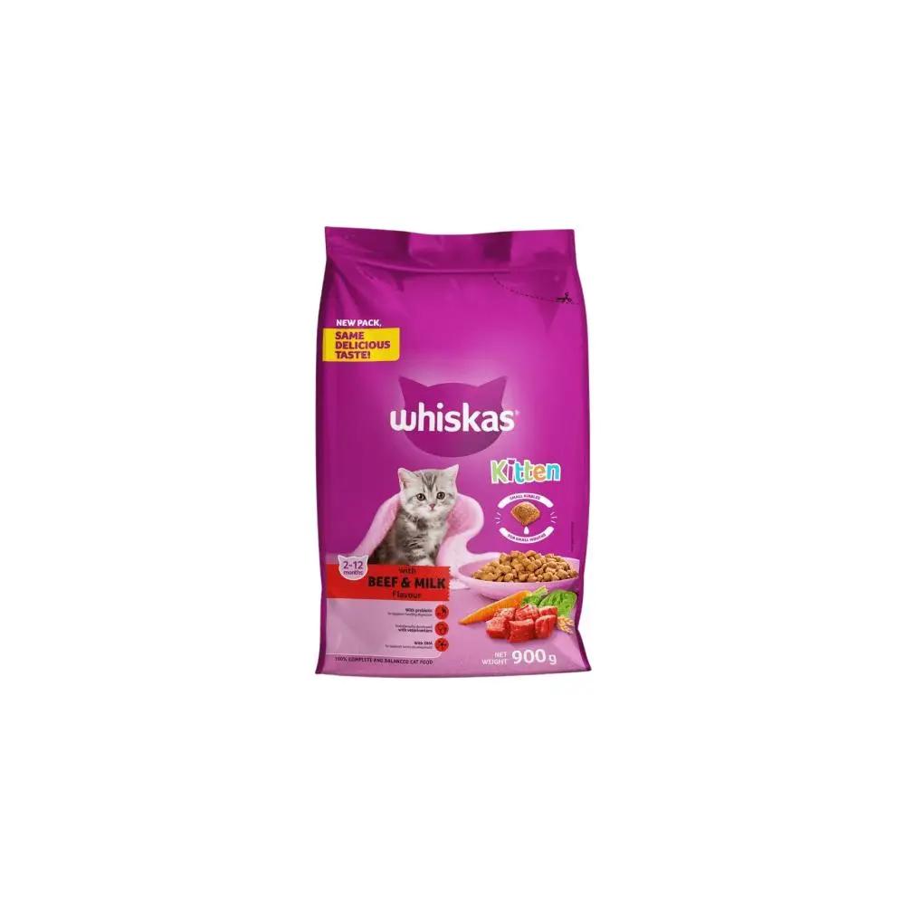 Whiskas Kitten Beef Dry Cat Food 900g