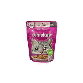 Whiskas Adult Salmon in Gravy Wet Cat Food 85g - Petworld